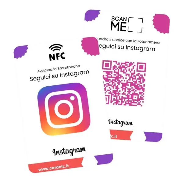 SmartCard NFC Seguici su Instagram