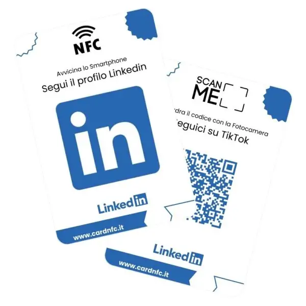 SmartCard NFC Seguici su Linkedin